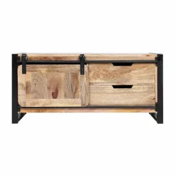 Meuble TV en bois de manguier 120 cm New-York