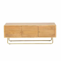 Meuble TV en bois de manguier et métal Zack