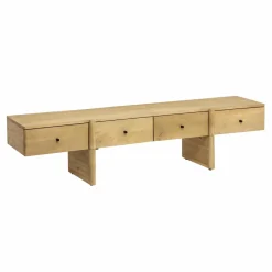 Meuble TV en bois de manguier 4 tiroirs Amara