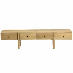 Meuble TV en bois de manguier 4 tiroirs Amara