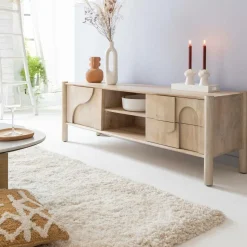 Meuble TV en bois de manguier Tysia