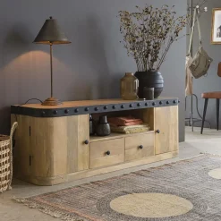 Meuble TV en bois de manguier Riga