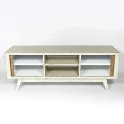 Meuble TV en bois effet patiné Clémentine