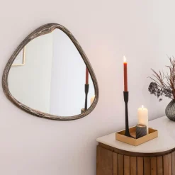 Miroir en aluminium grand modèle Beryl