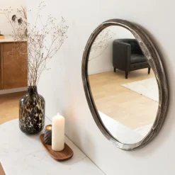 Miroir en aluminium petit modèle Beryl