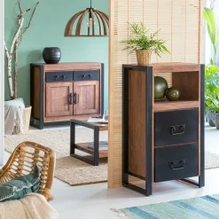 Petit buffet en bois d'acacia 100 cm Havana