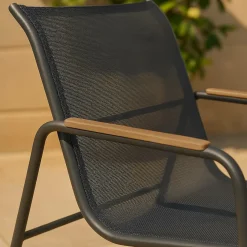 Petit salon de jardin gris Zohra