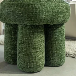 Petit tabouret en tissu Toby