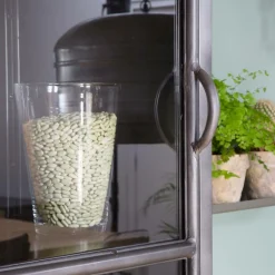 Petit vaisselier en métal Locker