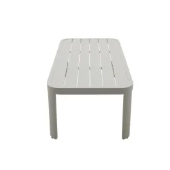 Salon de jardin en aluminium taupe Loréa