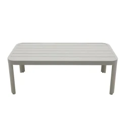 Salon de jardin en aluminium taupe Loréa