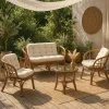 Salon de jardin en rotin 4 places Rattan