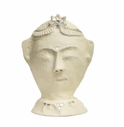 Sculpture buste femme en papier mâché Antoine