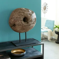 Sculpture en bois et métal Fannie