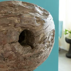 Sculpture en bois et métal Fannie