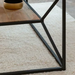 Table basse à  double plateau en bois d'acacia Flavia