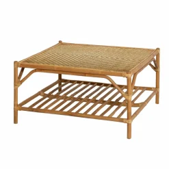 Table basse carrée en bambou Célestin