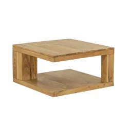 Table basse carrée en bois d'acacia Caël