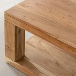 Table basse carrée en bois d'acacia Caël