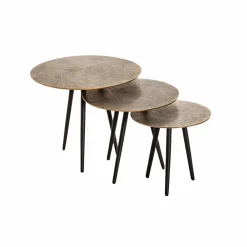 Table basse gigogne en aluminium Aurèle