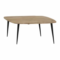 Table basse losange en bois de manguier et métal Aimée