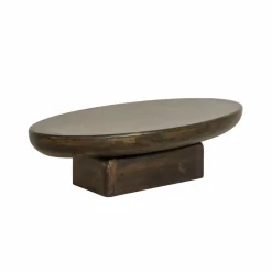 Table basse ovale en bois de manguier Morana