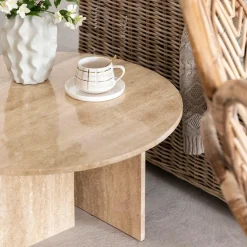 Table basse ronde en marbre Grâce