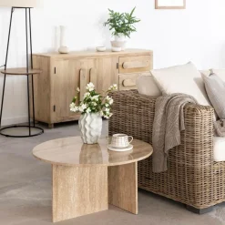 Table basse ronde en marbre Grâce