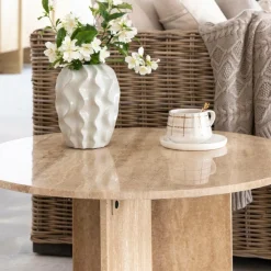 Table basse ronde en marbre Grâce