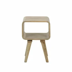 Table de chevet avec niche en bois de manguier Maëva