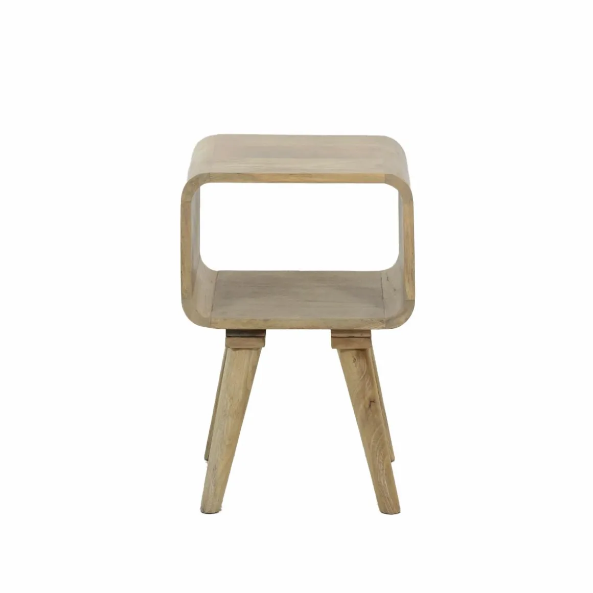 Table de chevet avec niche en bois de manguier Maëva