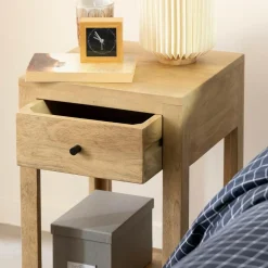 Table de chevet en bois de manguier Amara