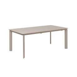 Table de jardin en aluminium taupe Kaïa