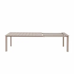 Table de jardin en aluminium taupe Kaïa