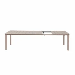 Table de jardin en aluminium taupe Kaïa
