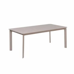 Table de jardin en aluminium taupe 8 places Kaïa