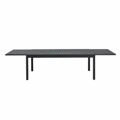 Table de jardin en aluminium rectangulaire gris Kaïa