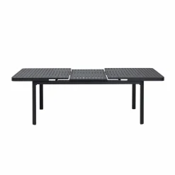 Table de jardin en aluminium gris foncé Kaïa