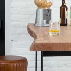 Table haute en bois d'acacia Tree