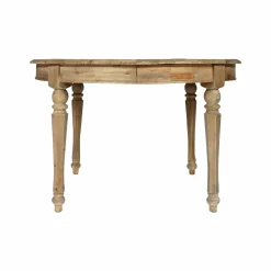 Table à manger avec allonges en bois recyclé Garance