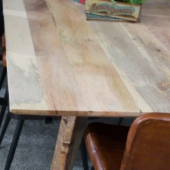 Table à manger avec allonges en bois de manguier Wood
