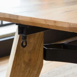 Table à manger avec allonges en bois de manguier Wood