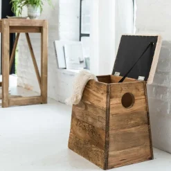 Tabouret en bois recyclé Blaise