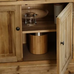 Vaisselier arrondi en bois recyclé Garance