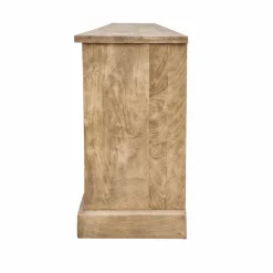 Vaisselier en bois de manguier brossée et métal noir Clotilde