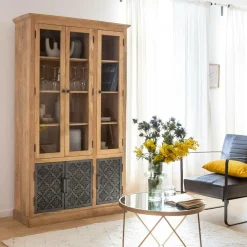 Vaisselier en bois de manguier Sahara