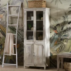 Vaisselier en bois de manguier blanchi Cuzco