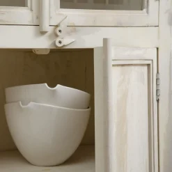 Vaisselier en bois de manguier blanchi Cuzco