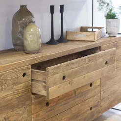 Vaisselier en bois recyclé 190cm Blaise