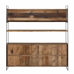 Vaisselier en bois recyclé 190cm Blaise